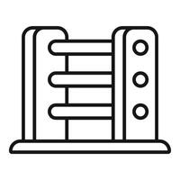 Child climbing frame icon showing playground equipment vector