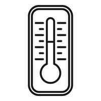 Thermometer icon showing temperature measurement instrument for fever vector