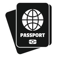 International passport representing global travel and immigration vector