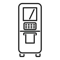 Medical equipment icon showing a blood transfusion device with display and buttons vector