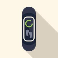 Fitness tracker displaying calories burned icon vector