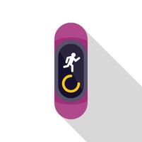 Fitness tracker displaying running man icon vector