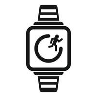 Running app icon showing jogging activity tracker vector