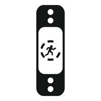 Fitness tracker displaying running man icon vector