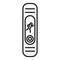 Fitness tracker showing running man icon and data tracking vector