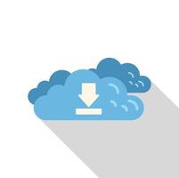 Downloading data from the cloud computing technology system vector