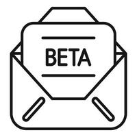 Beta version access email marketing campaign icon vector