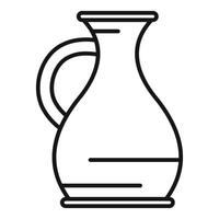Outline icon of a jug holding water or juice vector