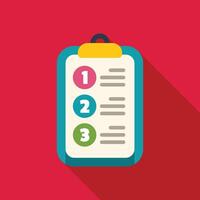 Clipboard showing steps of business strategy for startup company vector