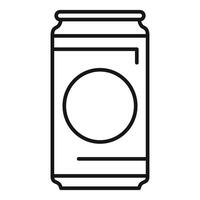 Aluminum can standing with blank label for your design vector