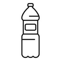 Plastic bottle with cap showing recycling concept vector