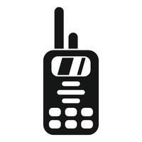 Portable radio transceiver transmitting information vector