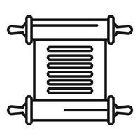 Ancient paper scroll is unrolling, revealing its secrets vector