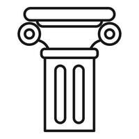 Ancient column is representing classical architecture style vector