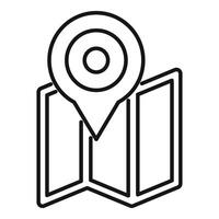 Pin point location icon showing travel and destination vector