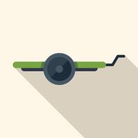 Angle grinder with a shadow on a white background vector
