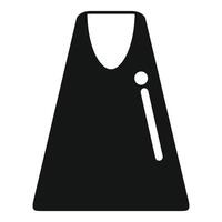 Blacksmith apron icon, simple style vector