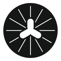 Drone propeller rotating with blades generating airflow vector