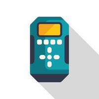 Modern remote control device with buttons and display for tv vector
