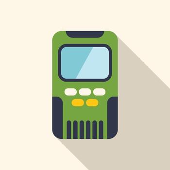 electrónico dispositivo con botones y blanco pantalla para agregando tu propio mensaje o diseño vector