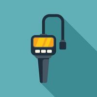 Digital clamp meter measuring electricity consumption vector