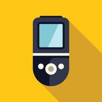 Old fashioned mobile phone with buttons and antenna depicting vintage technology vector