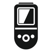 Portable video game console featuring d pad and buttons icon vector