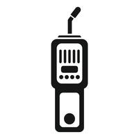 Gas detector device for methane and carbon monoxide detection icon vector