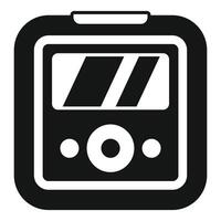 Electronic device showing current battery charge icon vector