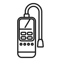 Gas detector using probe measuring methane level vector