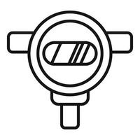 Parking sensor showing free parking space icon vector