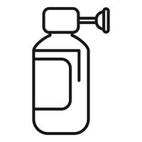 Inhaler for asthma treatment relieving respiratory problems vector