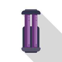 Ultraviolet lamp emitting uv c light for disinfection vector