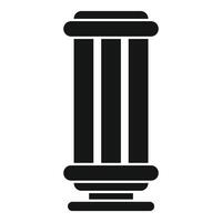 Black stone column representing strength and support vector