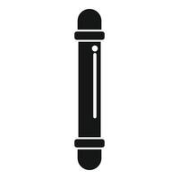 Rolling pin icon, bakery equipment for making dough vector