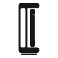 Smart speaker voice assistant listening for commands icon vector