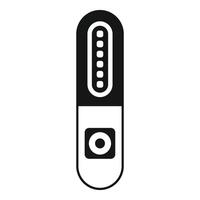 Electronic thermometer showing temperature icon vector