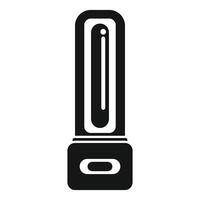 Ultraviolet lamp icon, simple style vector