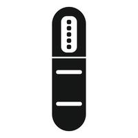 Electronic cigarette device with battery indicator icon vector