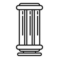 Antique column representing greek architecture and history vector