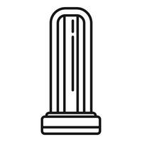 Antique column displaying ancient greek architecture style vector