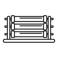 Fabric factory textile production line machine processing linen material vector