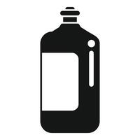 Big bottle detergent with measuring cup icon simple style vector