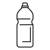 Water bottle line icon showing container for liquid vector