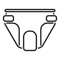 Adult diaper icon for web design presenting incontinence problem vector