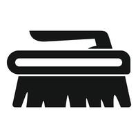 Cleaning brush icon, simple style vector