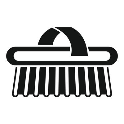 Cleaning brush with plastic handle for dish washing