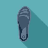 Orthopedic insole providing arch support for comfortable walking experience vector