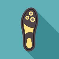 Orthopedic insole providing arch support for comfortable walking vector
