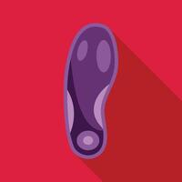 Purple bacteria or amoeba floating on a red background vector